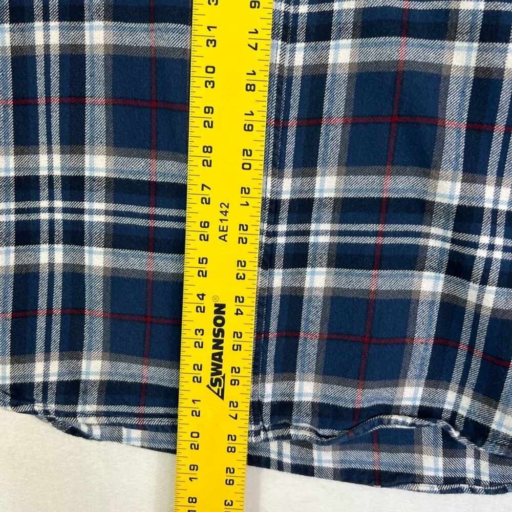JACHS Shacket Mens XL Blue Plaid Long Sleeve - Picture 7 of 9